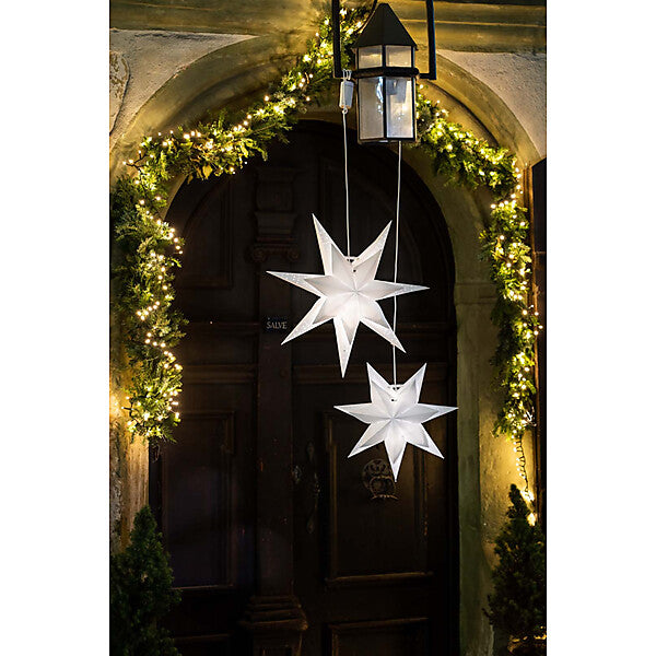 HELLUM LED-Papierstern doppellagig 578720